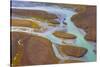 Alaska, Brooks Range, Arctic National Wildlife Refuge. Aerial of Ivishak River.-Jaynes Gallery-Stretched Canvas