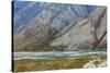 Alaska, Brooks Range, Arctic National Wildlife Refuge. Montain landscape and River.-Jaynes Gallery-Stretched Canvas