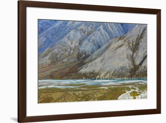 Alaska, Brooks Range, Arctic National Wildlife Refuge. Montain landscape and River.-Jaynes Gallery-Framed Premium Photographic Print