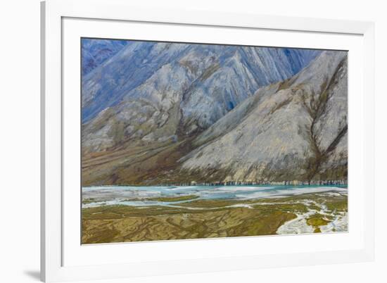 Alaska, Brooks Range, Arctic National Wildlife Refuge. Montain landscape and River.-Jaynes Gallery-Framed Premium Photographic Print