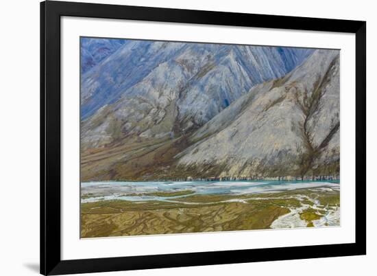 Alaska, Brooks Range, Arctic National Wildlife Refuge. Montain landscape and River.-Jaynes Gallery-Framed Premium Photographic Print