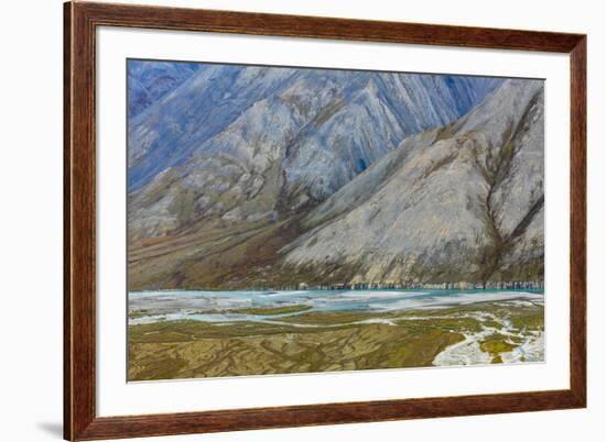 Alaska, Brooks Range, Arctic National Wildlife Refuge. Montain landscape and River.-Jaynes Gallery-Framed Premium Photographic Print