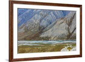 Alaska, Brooks Range, Arctic National Wildlife Refuge. Montain landscape and River.-Jaynes Gallery-Framed Premium Photographic Print