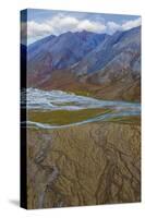 Alaska, Brooks Range, Arctic National Wildlife Refuge. Montain landscape and River.-Jaynes Gallery-Stretched Canvas