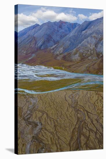 Alaska, Brooks Range, Arctic National Wildlife Refuge. Montain landscape and River.-Jaynes Gallery-Stretched Canvas