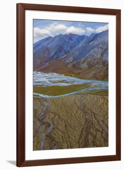 Alaska, Brooks Range, Arctic National Wildlife Refuge. Montain landscape and River.-Jaynes Gallery-Framed Photographic Print