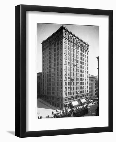 Alaska Building, 1911-Asahel Curtis-Framed Premium Giclee Print