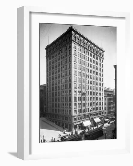 Alaska Building, 1911-Asahel Curtis-Framed Giclee Print