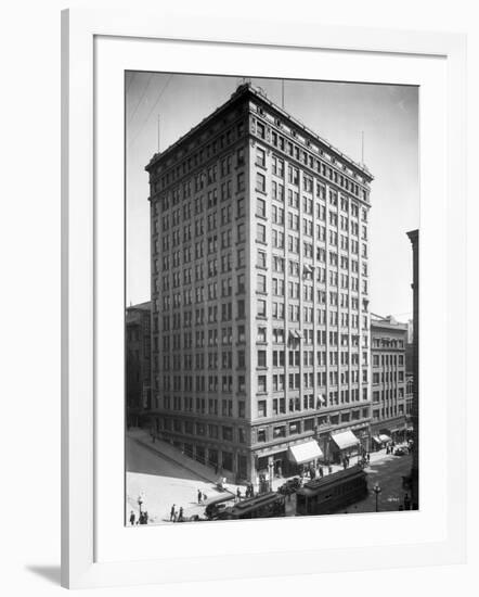 Alaska Building, 1911-Asahel Curtis-Framed Giclee Print