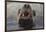 Alaska. Close Up of Stellar Sea Lion Face in Water-Jaynes Gallery-Framed Photographic Print