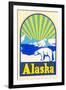 Alaska Decal, Polar Bear-null-Framed Art Print