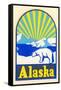 Alaska Decal, Polar Bear-null-Framed Stretched Canvas