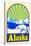 Alaska Decal, Polar Bear-null-Stretched Canvas