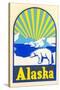 Alaska Decal, Polar Bear-null-Stretched Canvas