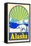 Alaska Decal, Polar Bear-null-Framed Stretched Canvas