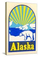 Alaska Decal, Polar Bear-null-Stretched Canvas