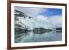 Alaska, Glacier Bay. A close-up view of Margerie Glacier with lateral moraine-Brenda Tharp-Framed Premium Photographic Print