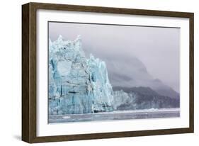 Alaska, Glacier Bay National Park. Margerie Glacier and Forested Mountain-Jaynes Gallery-Framed Photographic Print