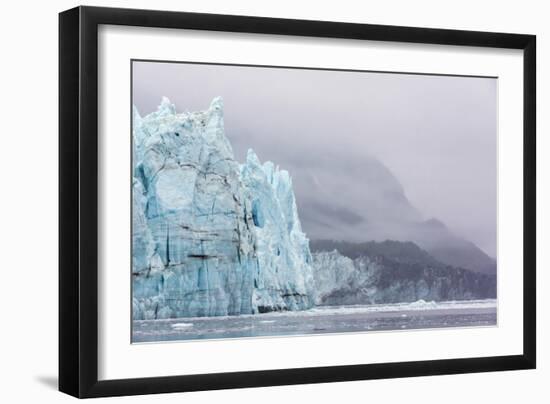 Alaska, Glacier Bay National Park. Margerie Glacier and Forested Mountain-Jaynes Gallery-Framed Photographic Print