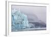 Alaska, Glacier Bay National Park. Margerie Glacier and Forested Mountain-Jaynes Gallery-Framed Photographic Print