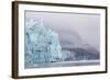 Alaska, Glacier Bay National Park. Margerie Glacier and Forested Mountain-Jaynes Gallery-Framed Photographic Print