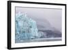 Alaska, Glacier Bay National Park. Margerie Glacier and Forested Mountain-Jaynes Gallery-Framed Photographic Print