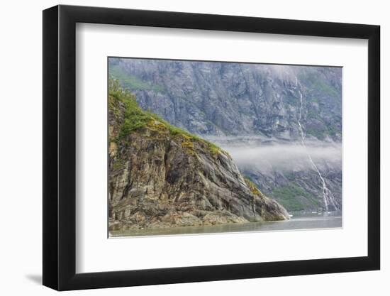 Alaska, Glacier Bay National Park. Waterfall Cascades Down Steep Cliff-Jaynes Gallery-Framed Photographic Print