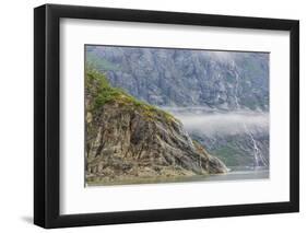 Alaska, Glacier Bay National Park. Waterfall Cascades Down Steep Cliff-Jaynes Gallery-Framed Photographic Print