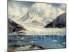 Alaska Glacier From Richardson Highway-Anna P. Gellenbeck-Mounted Giclee Print