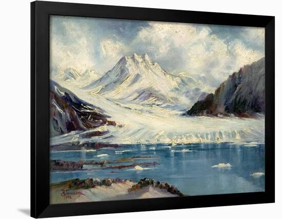 Alaska Glacier From Richardson Highway-Anna P. Gellenbeck-Framed Giclee Print