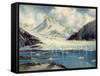 Alaska Glacier From Richardson Highway-Anna P. Gellenbeck-Framed Stretched Canvas