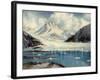 Alaska Glacier From Richardson Highway-Anna P. Gellenbeck-Framed Giclee Print