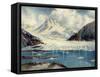 Alaska Glacier From Richardson Highway-Anna P. Gellenbeck-Framed Stretched Canvas