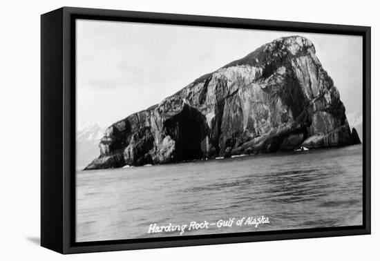 Alaska - Gulf of Alaska View of Harding Rock-Lantern Press-Framed Stretched Canvas