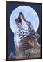 Alaska, Howling Wolf-Lantern Press-Framed Art Print