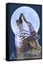 Alaska, Howling Wolf-Lantern Press-Framed Stretched Canvas