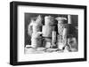 Alaska Indian baskets, c.1890-1925-null-Framed Photographic Print