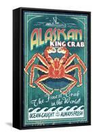 Alaska King Crab-Lantern Press-Framed Stretched Canvas