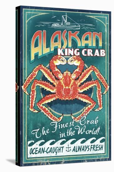 Alaska King Crab-Lantern Press-Stretched Canvas