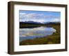 Alaska Mountain Range and pothole, Denali National Park, Alaska.-Howie Garber-Framed Photographic Print