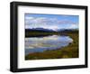 Alaska Mountain Range and pothole, Denali National Park, Alaska.-Howie Garber-Framed Photographic Print