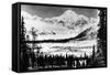 Alaska - Mt McKinley and Mt Foraka-Lantern Press-Framed Stretched Canvas