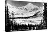 Alaska - Mt McKinley and Mt Foraka-Lantern Press-Stretched Canvas