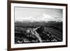 Alaska - Mt McKinley Nat'l Park View of the Mountain-Lantern Press-Framed Premium Giclee Print