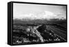 Alaska - Mt McKinley Nat'l Park View of the Mountain-Lantern Press-Framed Stretched Canvas