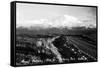 Alaska - Mt McKinley Nat'l Park View of the Mountain-Lantern Press-Framed Stretched Canvas