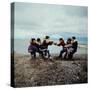 Alaska: Native Alaskan Children Playing a Game of Tug-Of-War-Ralph Crane-Stretched Canvas