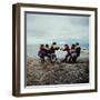 Alaska: Native Alaskan Children Playing a Game of Tug-Of-War-Ralph Crane-Framed Photographic Print