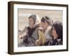 Alaska: Native Alaskan Girls Blowing Bubbles-Ralph Crane-Framed Photographic Print