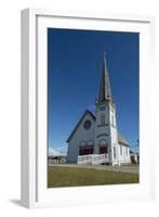 Alaska, Nome. Downtown Nome, Anvil City Square and Old St. Joseph's Hall-Cindy Miller Hopkins-Framed Photographic Print